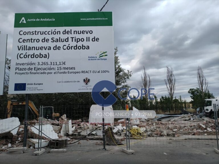 Comienzan las obras del nuevo centro de salud de Villanueva de Córdoba