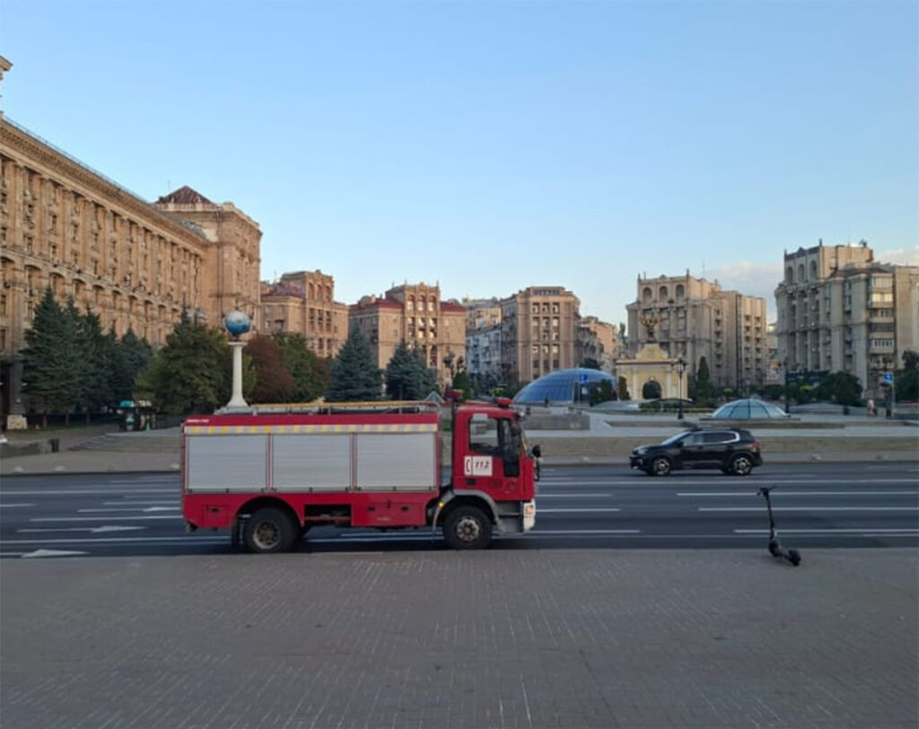 Llega a Járkov el camión de bomberos donado por la Diputación y que partió desde Pozoblanco