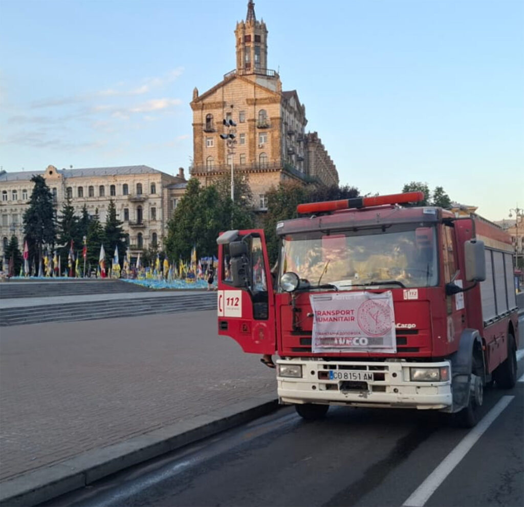 Llega a Járkov el camión de bomberos donado por la Diputación y que partió desde Pozoblanco