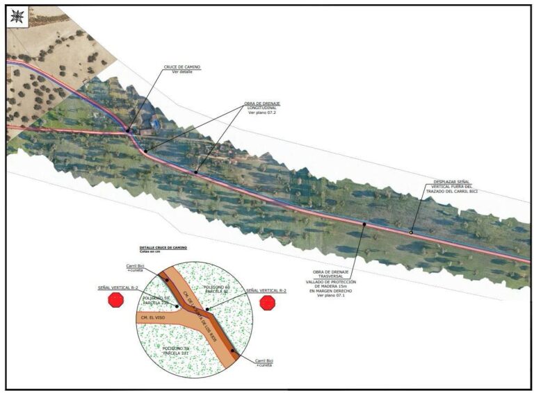 El Viso inicia la construcción de un carril bici que conecte el municipio con el entorno del Embalse de La Colada carril bici el viso la colada