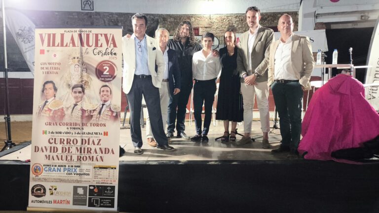 Villanueva de Córdoba tendrá toros el 2 de agosto con Curro Díaz, David de Miranda y Manuel Román