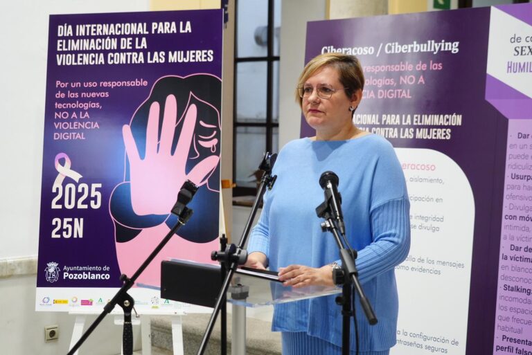 El Ayuntamiento de Pozoblanco centra su campaña del 25N en la prevención de la violencia digital
