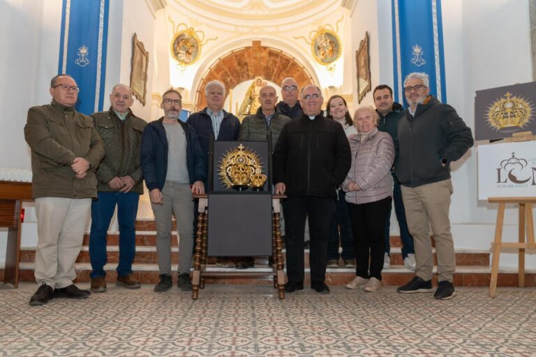 La nueva corona de la Virgen de Luna, obra de Ramón León, ya está en el Santuario a la espera de la ceremonia del domingo