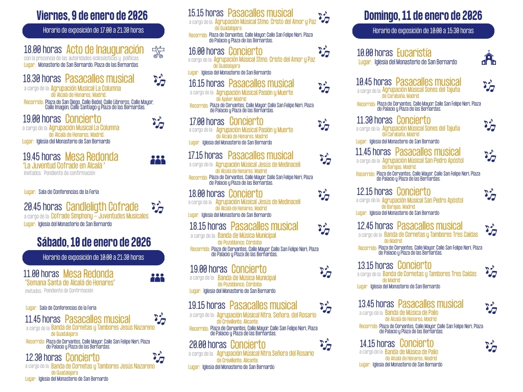 La Banda de Música de Pozoblanco participará en la Feria Nacional Cofrade de Alcalá de Henares