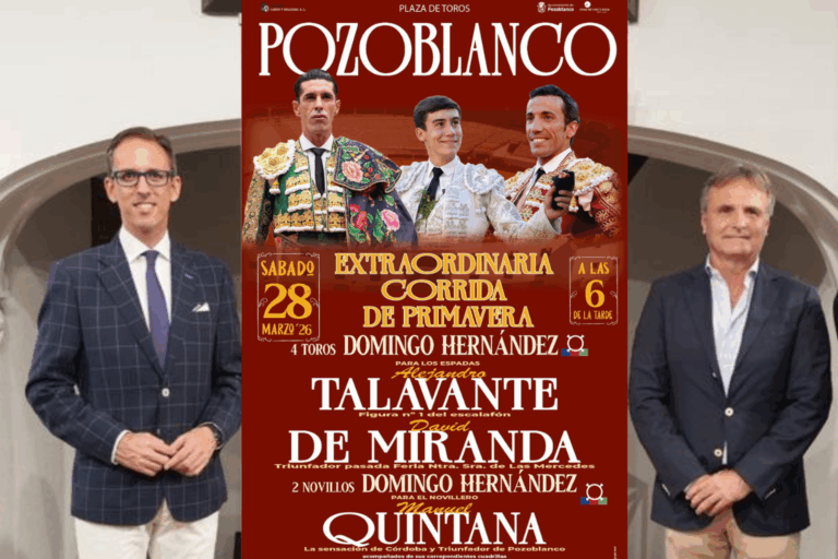 Pozoblanco presenta la corrida de primavera con la presencia de Alejandro Talavante, David de Miranda y la estrella emergente Manuel Quintana Pozoblanco presenta la corrida de primavera con la presencia de Alejandro Talavante, David de Miranda y la estrella emergente Manuel Quintana
