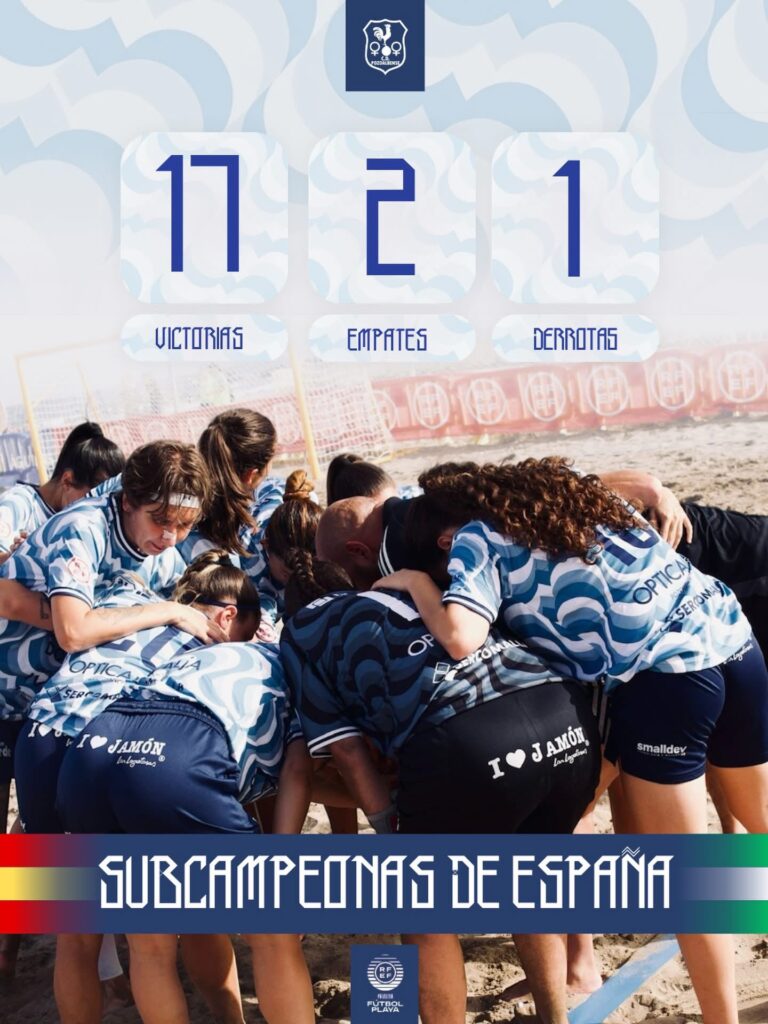 El CD Pozoalbense, subcampeón de España tras una temporada histórica en la Liga Nacional de Fútbol Playa