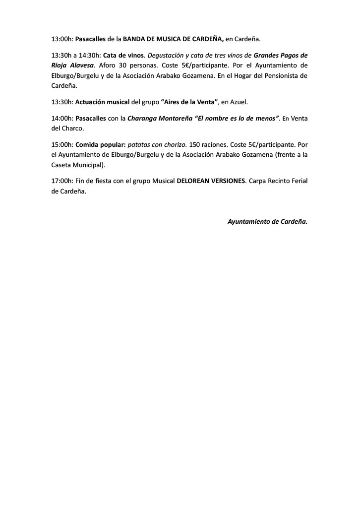 La Feria del Lechón de Cardeña se celebrará del 16 al 18 de octubre