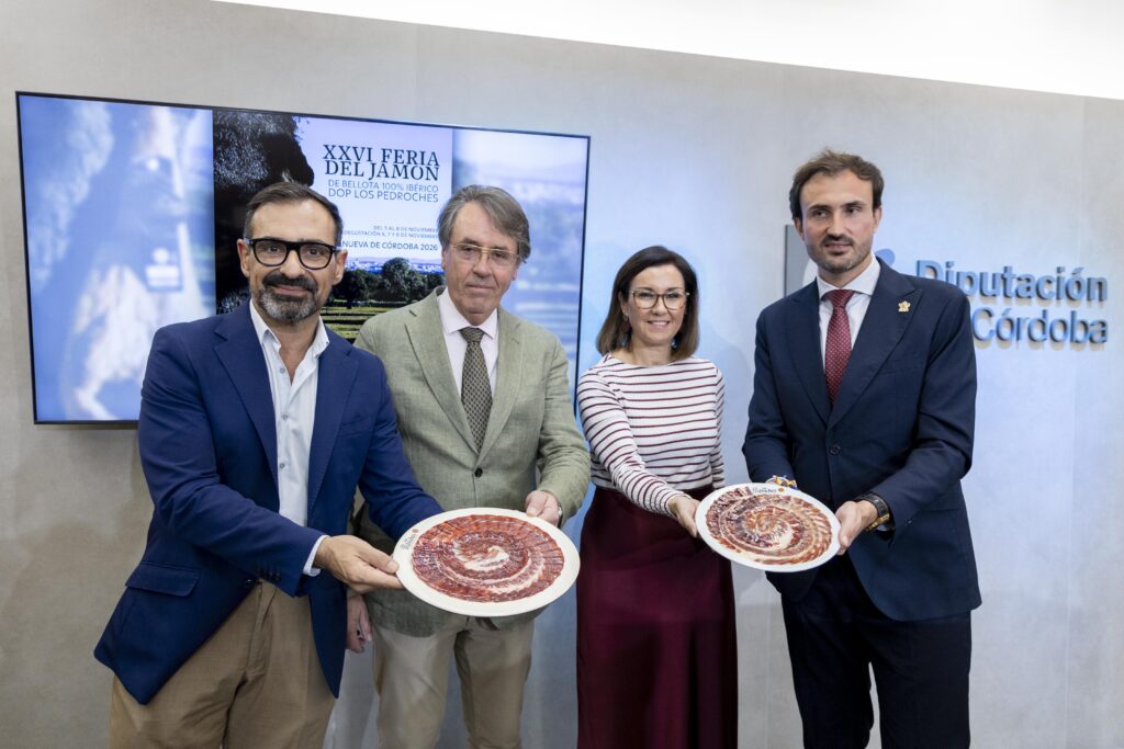 La Diputación acoge la presentación de la XXVI Feria del Jamón de Villanueva de Córdoba, escaparate del ibérico de bellota de Los Pedroches