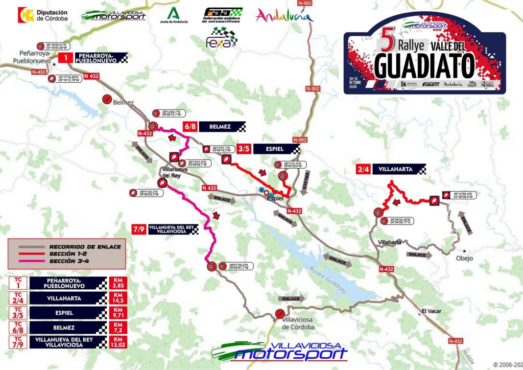 El V Rallye Valle del Guadiato 2026 se prepara para vivir una nueva fiesta del automovilismo los días 30 y 31 de octubre